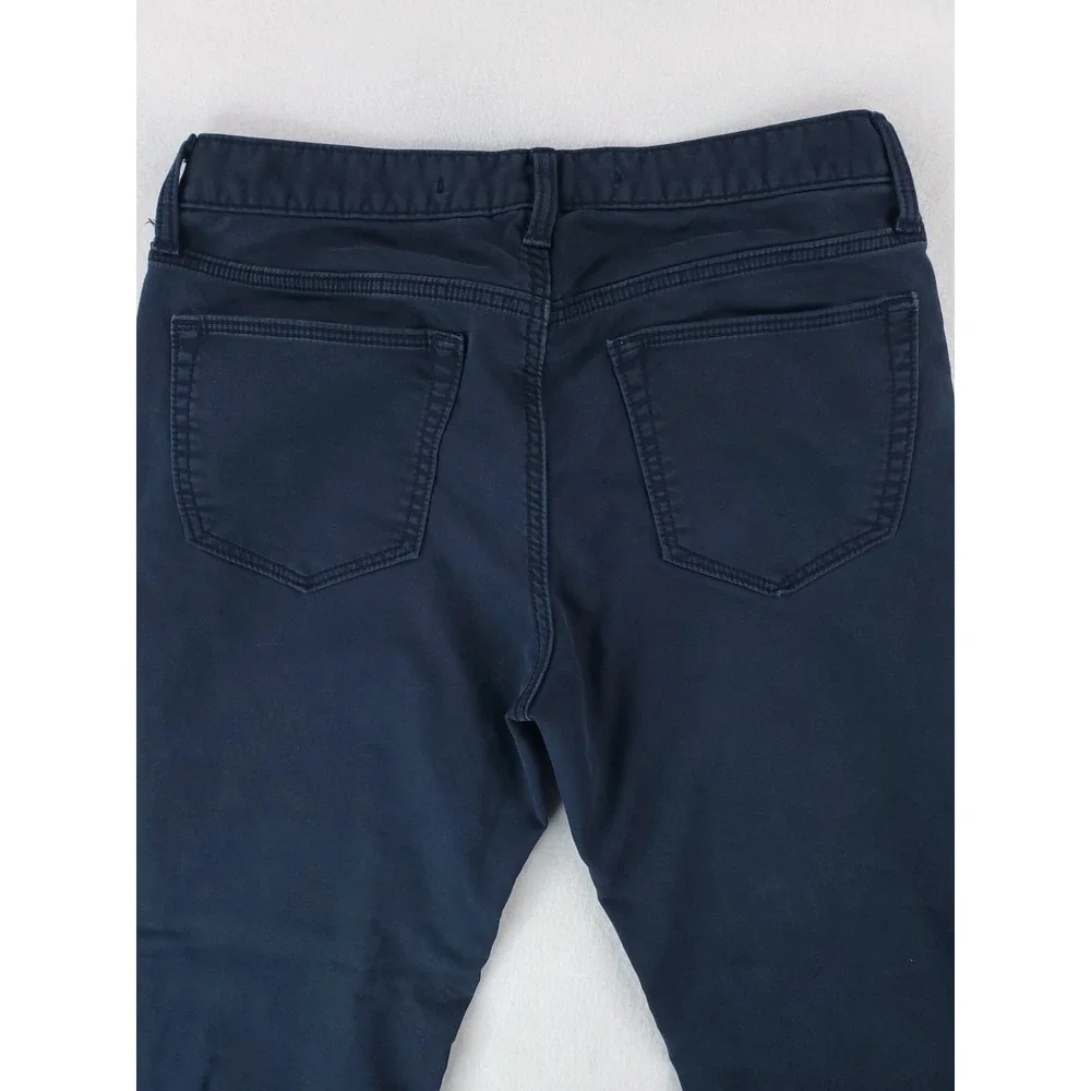 Banana Republic Travel Jean Mens 31x30 Navy Blue Slim Fit Tapered Chino Stretch
